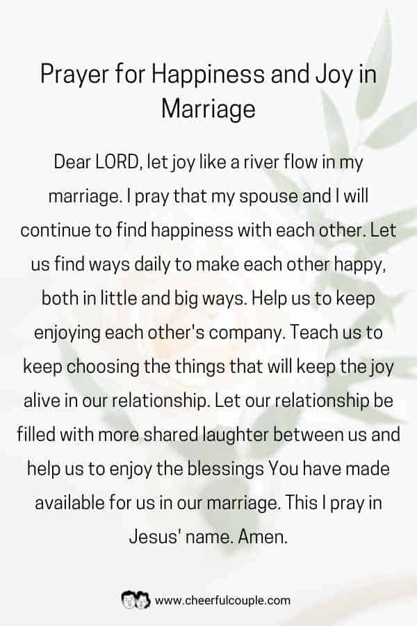 Download Image of Prayer for Happiness and Joy in Marriage